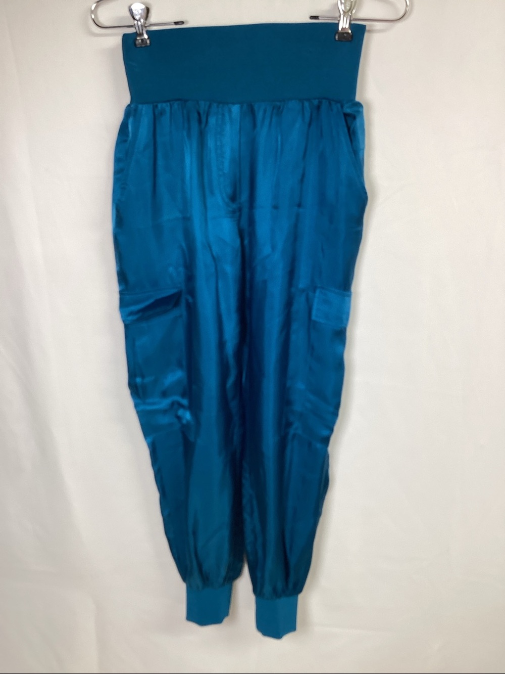 CINQ a SEPT Crepe Giles Pant Teal Blue/Green Size XS - Picture 6 of 13